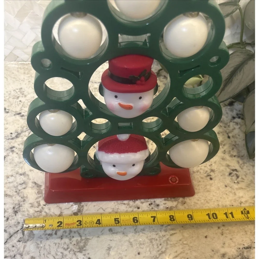 LED Light Projection Christmas Tree Musical Snowman Winter Wonder Lane